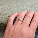 Bague fine labradorite argent 925