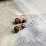 Boucles d'oreilles oeil de tigre KATMANDOU