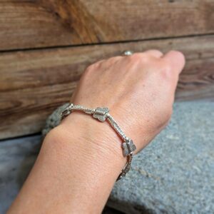 Bracelet ethnique en argent PAPILLON