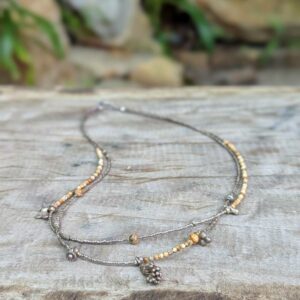 Collier double rang en jaspe KOH TAO