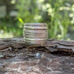Bague large en argent tressé KAREN