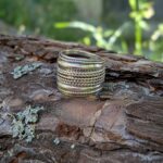 Bague large en argent tressé KAREN