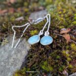 Boucles d'oreilles amazonite argent