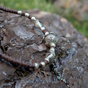 Bracelet cordon et argent homme HILLTRIBE