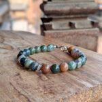 Bracelet homme en jaspe vert BIEN-ÊTRE