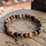 Bracelet homme en perles de bois de l'Himalaya
