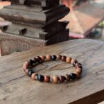 Bracelet homme en perles de bois de l'Himalaya
