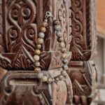 Bracelet homme en perles naturelles jaspe COFFEE BEAN