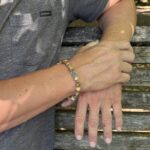 Bracelet homme en pierres naturelles jaspe PAYSAGE
