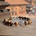 Bracelet homme en pierres naturelles jaspe PAYSAGE