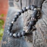 Bracelet homme FORCE MINÉRALE en pierre de lave