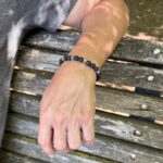 Bracelet homme FORCE MINÉRALE en pierre de lave