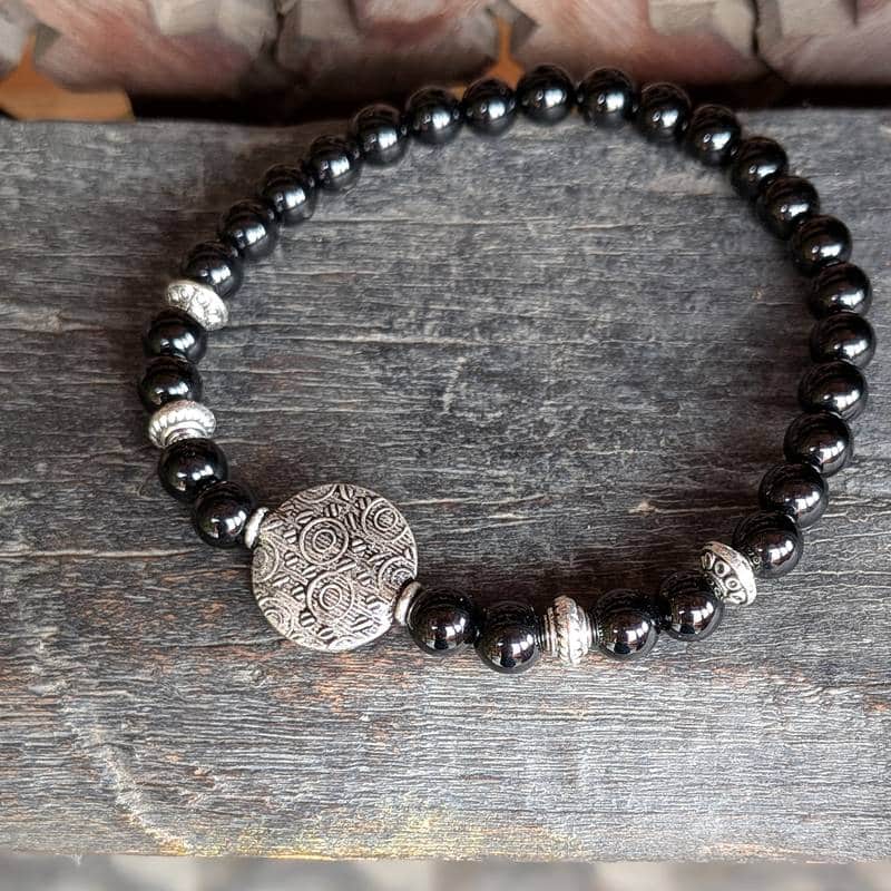 Bracelet homme onyx noir SIGNATURE Bracelet homme onyx noir SIGNATURE