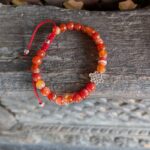 Bracelet porte bonheur rouge ANCRAGE