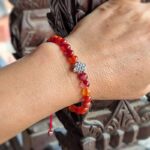 Bracelet porte bonheur rouge ANCRAGE