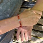 Bracelet porte bonheur rouge ANCRAGE