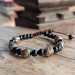 Bracelet tibétain onyx réglable MANTRA