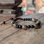 Bracelet tibétain onyx réglable MANTRA