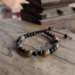 Bracelet tibétain onyx réglable MANTRA