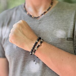 Bracelet tibétain onyx réglable MANTRA