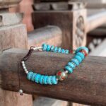 Bracelet tibétain turquoise réglable TARA