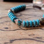 Bracelet tibétain turquoise réglable TARA