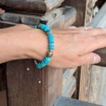 Bracelet tibétain turquoise réglable TARA