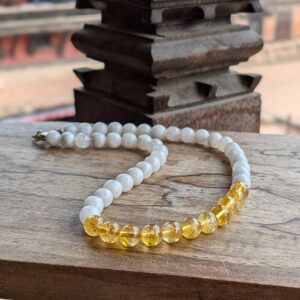 Collier en citrine et pierre de lune MANDALAY