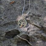 Pendentif arbre de vie argent artisanal