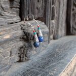 Boucles d'oreilles en lapis lazuli NOMADES