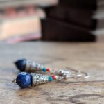 Boucles d'oreilles en lapis lazuli NOMADES