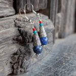 Boucles d'oreilles en lapis lazuli NOMADES