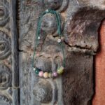 Bracelet cordon vert en jaspe rivière