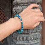 Bracelet en pierres naturelles d'azurite NATURE