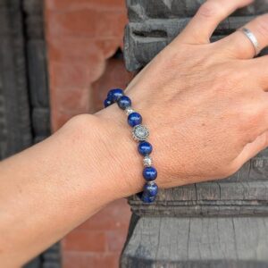 Bracelet fait-main en lapis lazuli CELESTE
