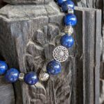 Bracelet fait-main en lapis lazuli CELESTE