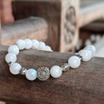 Bracelet fait-main en pierre de lune CÉLESTE