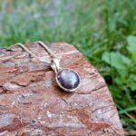 Pendentif en rubis étoilé argent