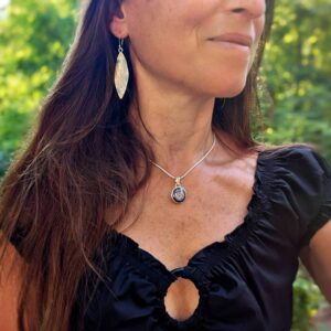 Pendentif en rubis étoilé argent