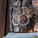Boucles d'oreilles ethniques chic argent