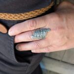 Bague ajustable argent PAPILLON