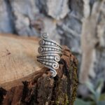 Bague ajustable argent PAPILLON