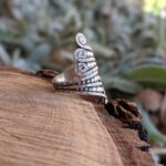 Bague ajustable argent PAPILLON