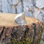 Bague argent ajustable FEUILLE