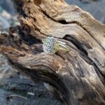 Bague fine réglable fleur de vie