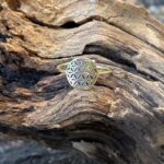 Bague fine réglable fleur de vie