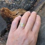 Bague fine réglable fleur de vie