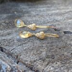 Boucles d'oreilles en citrine naturelle GOUTTES