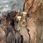 Boucles d'oreilles en citrine naturelle GOUTTES