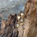 Boucles d'oreilles en citrine naturelle GOUTTES